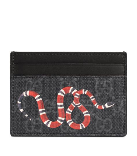 black gucci cardholder king snake